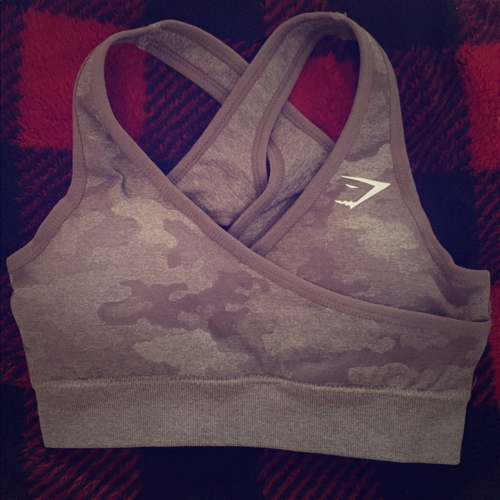 Gymshark Purple Camo Bra Dupe(XS/S)